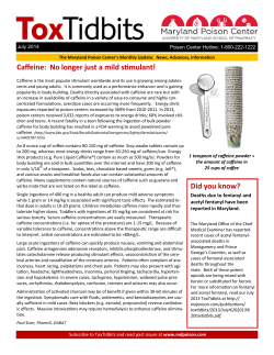 Caffeine: No longer just a mild stimulant! Did you know?