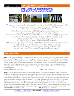 Detailed Trip description