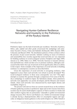 Navigating Hunter-Gatherer Resilience: Networks and Insularity in