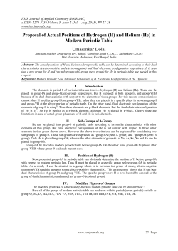 Proposal of Actual Positions of Hydrogen (H) and Helium (He) in