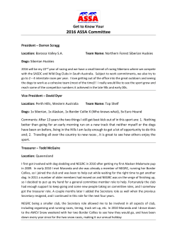2016 ASSA Committee Intro