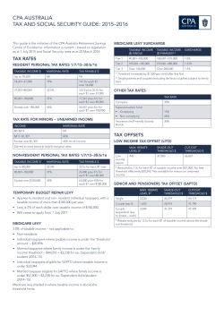 Tax and social security guide 2015-16