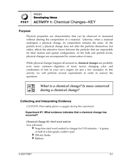 Chemical Changes