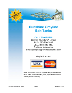 Sunshine Grayline Bait Tanks