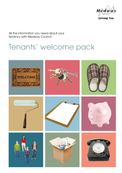 Tenants` welcome pack