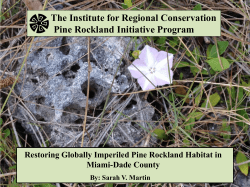 IRC and Pine Rocklands&hellip; - The Institute for Regional Conservation