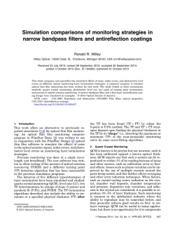 Simulation comparisons of monitoring strategies