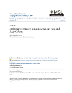 Male Representation in Latin American Film and Soap Operas