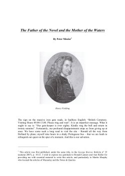 The Father of the Novel and the Mother of the Waters