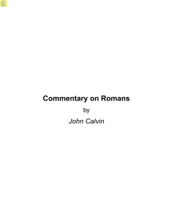 Commentary on Romans - Documenta Catholica Omnia