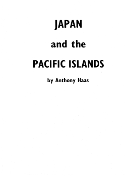 PACIFIC ISLANDS - PIPPR Home - Victoria University of Wellington