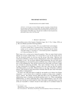 The Henkin Sentence - Utrecht University Repository