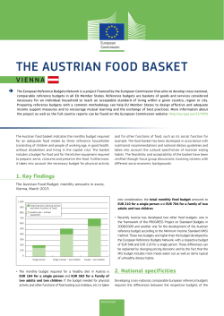 The Austrian Food Basket - European Commission