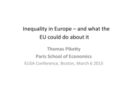 Inequality in Europe – and what the EU could do