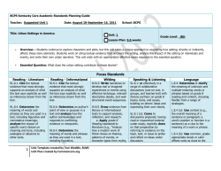 1 Unit Template created by Toni Weddle, BLMS
