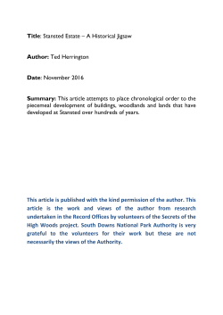 Stansted Estate - South Downs National Park Authority