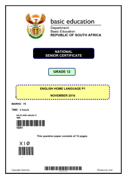 GRAAD 12 NATIONAL SENIOR CERTIFICATE GRADE 12