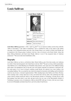 Louis Sullivan