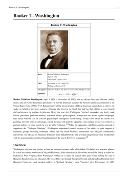 Booker T. Washington
