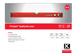 779 Spirit&trade; Quality Box Level