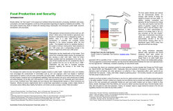 food production and security - University of Colorado Denver