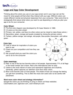 Logo and App Color Development