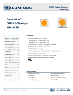 Generation 2 CHM-9 COB Arrays White LED