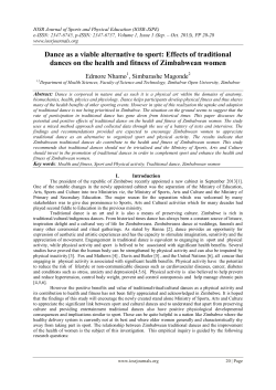 Dance as a viable alternative to sport