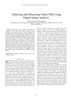Detecting and Measuring Fabric Pills Using Digital Image Analysis