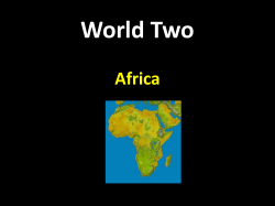 Three Worlds Meet-Africa, Student
