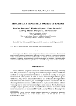 biomass as a renewable source of energy