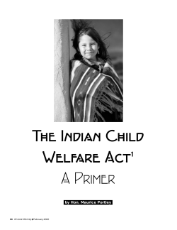 The Indian Child Welfare Act A Primer