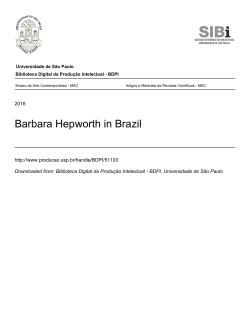 Barbara Hepworth in Brazil