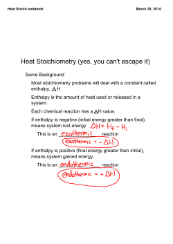 Heat Stoich.notebook - Clayton School District