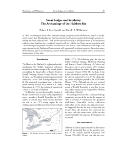 The Archaeology of the Hubbert Site