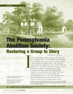 The Pennsylvania Abolition Society