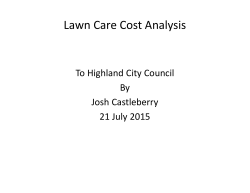 Lawn Care Cost Analysis