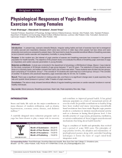 Physiological Responses of Yogic Breathing Exercise in Young