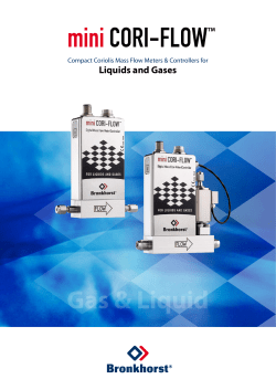 mini CORI-FLOW brochure