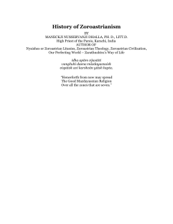 History of Zoroastrianism (1938)
