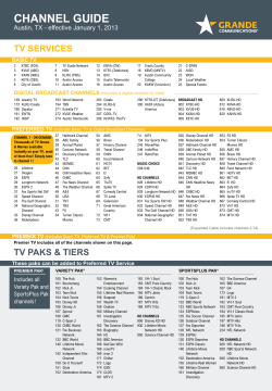 channel guide