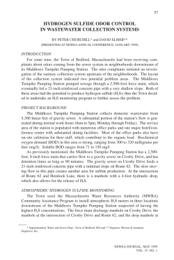hydrogen sulfide odor control in wastewater collection systems