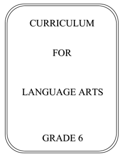 Language Arts - Grade 6