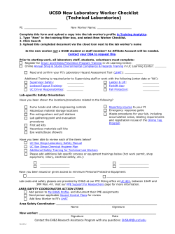 New Tech Worker Checklist