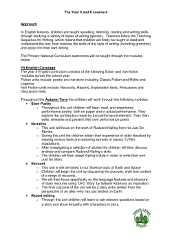 The Year 5 Learner - Green Lanes Primary School