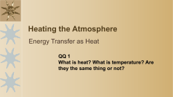 Heating the Atmosphere