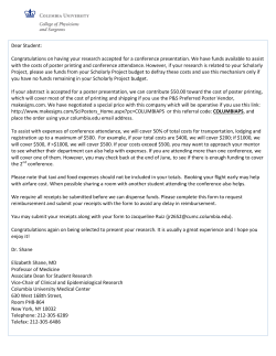 this form - Columbia University