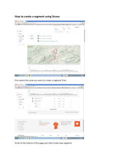 How to create a segment using Strava