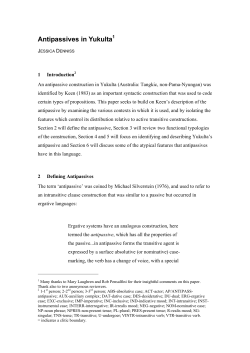 Antipassives in Yukulta