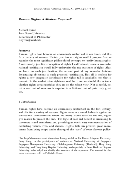 Human Rights: A Modest Proposal*